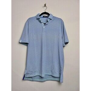 RLX Ralph Lauren Striped Polo Shirt Mens Size Medium Short Sleeve Performance
